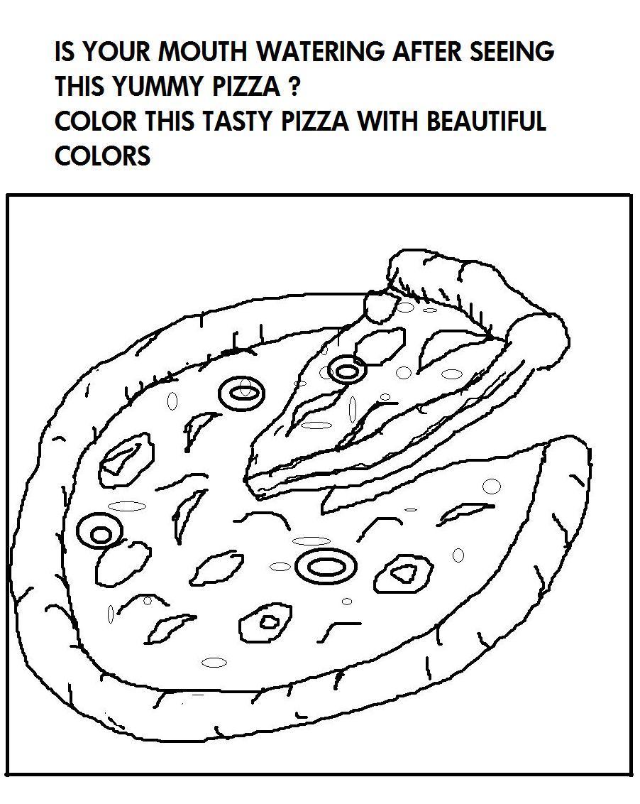  Pizza coloring pages | kids printable coloring pages | #11