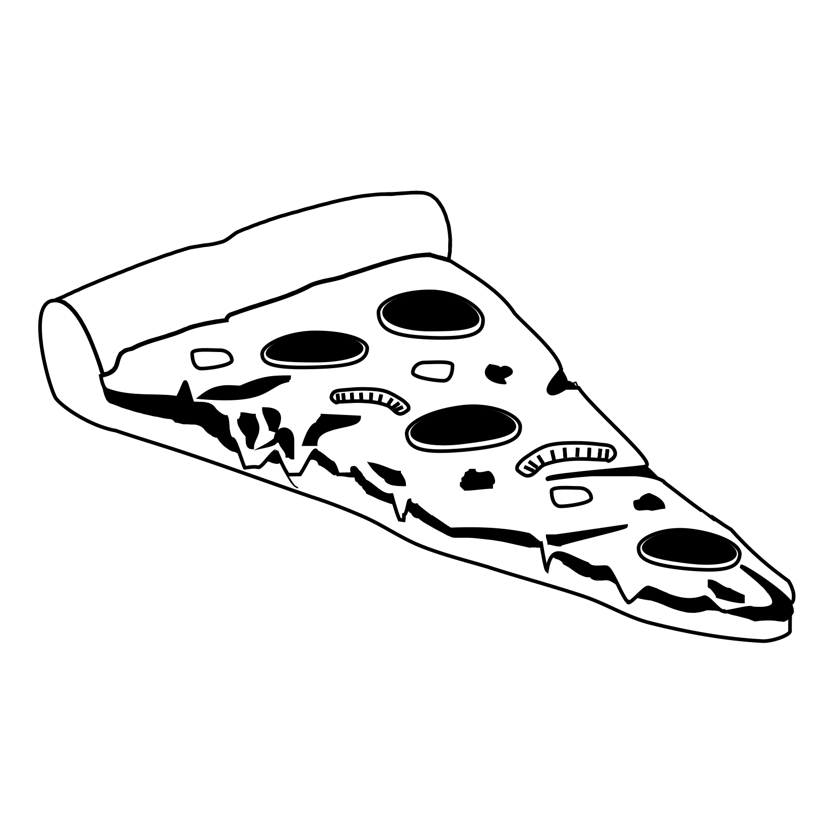 Пицца черно белая. Пицца трафарет. Кусок пиццы раскраска. Пицца контур. Пицца карандашом.
