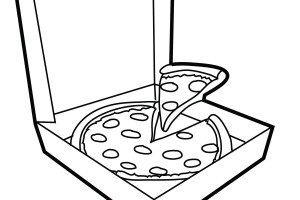 Pizza coloring pages | kids printable coloring pages | #21