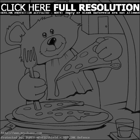 Pizza coloring pages | kids printable coloring pages | #23