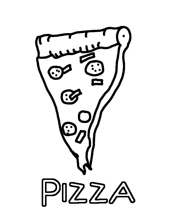  Pizza coloring pages | kids printable coloring pages | #30