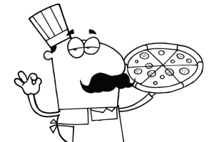 Pizza coloring pages | kids printable coloring pages | #31