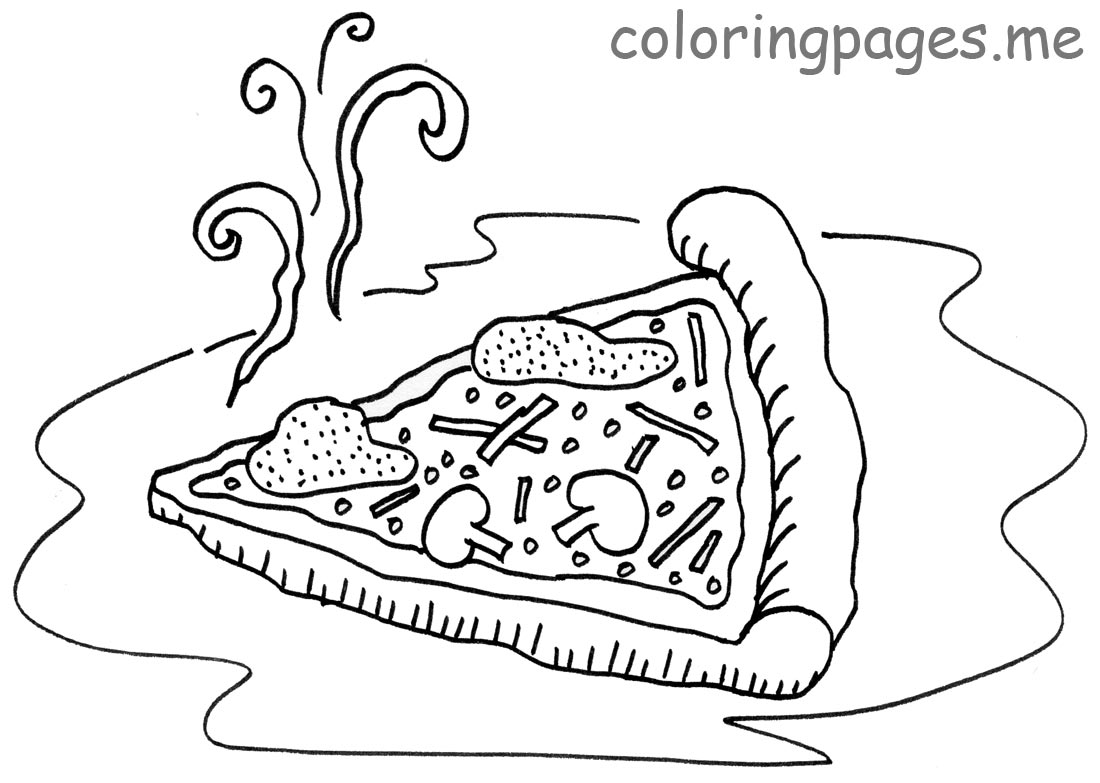  Pizza coloring pages | kids printable coloring pages | #33
