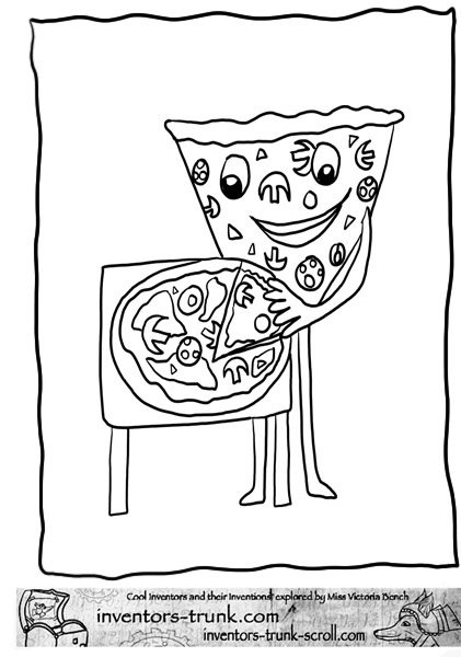  Pizza coloring pages | kids printable coloring pages | #37