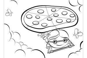 Pizza coloring pages | kids printable coloring pages | #38