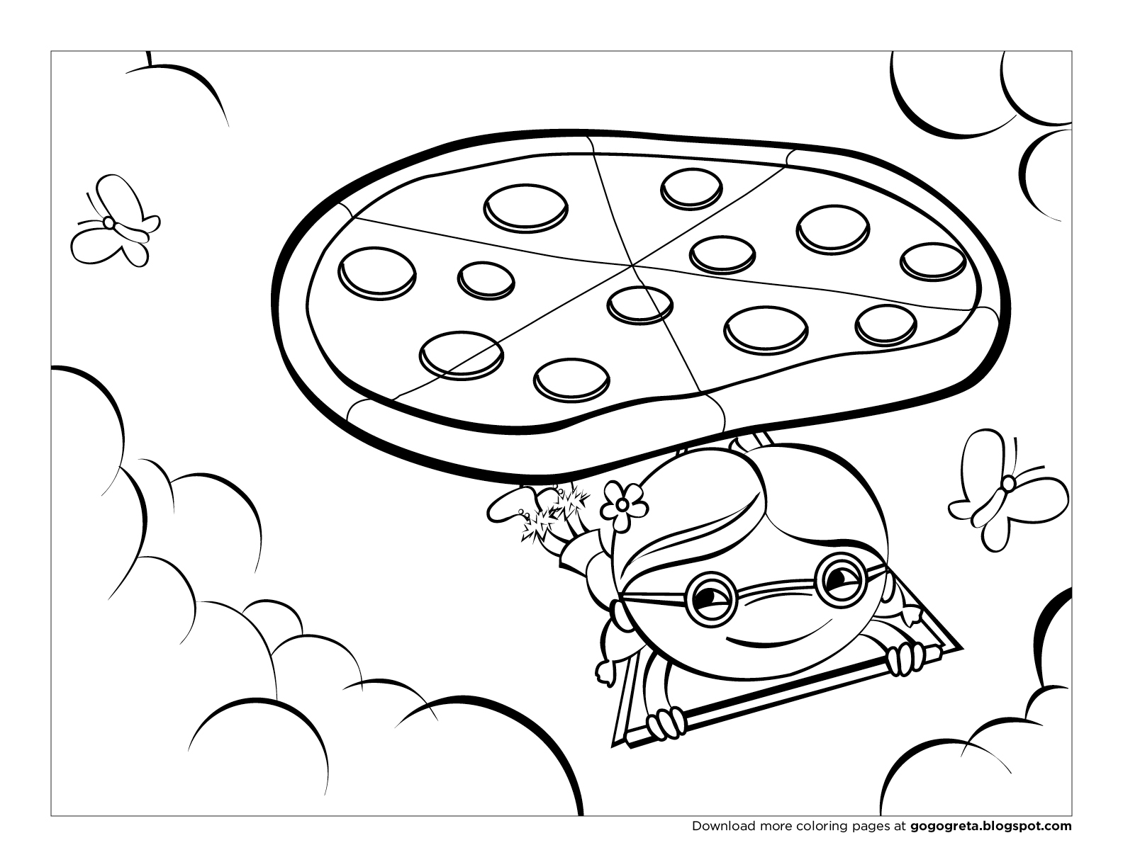  Pizza coloring pages | kids printable coloring pages | #38