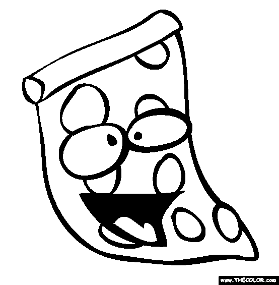 Pizza coloring pages | kids printable coloring pages | #4