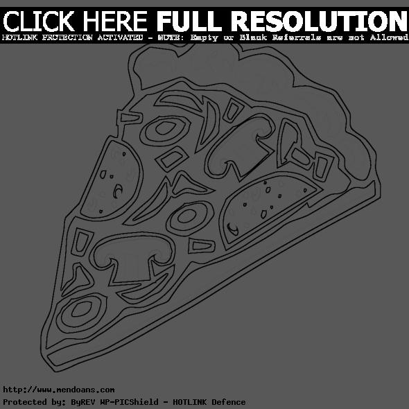 Pizza coloring pages | kids printable coloring pages | #40