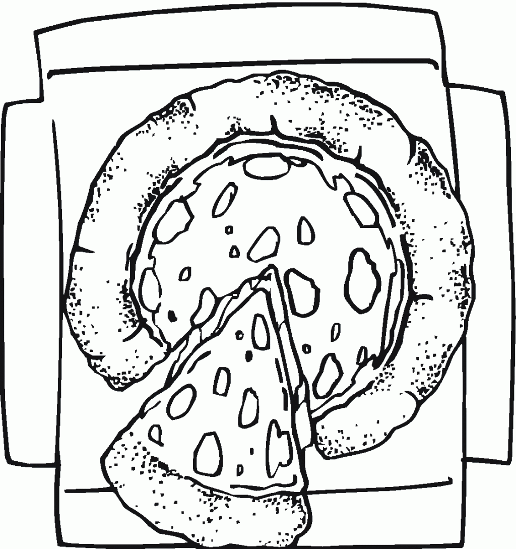 Pizza coloring pages | kids printable coloring pages | #7