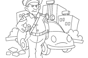 Policy coloring pages