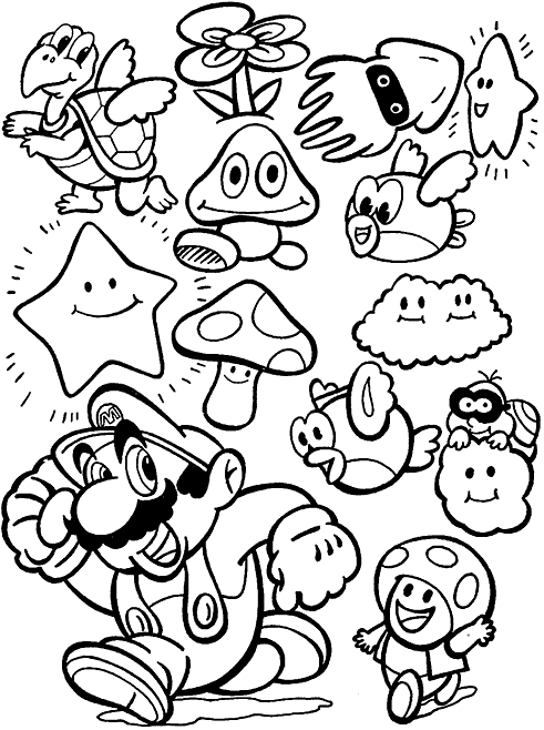 Mario coloring pages | color printing | coloring pages printable | coloring book pages | #38