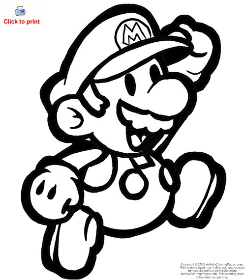  Mario coloring pages | color printing | coloring pages printable | coloring book pages | #42