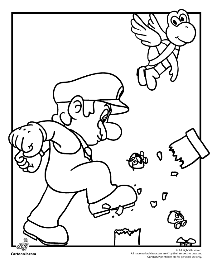 Mario coloring pages | color printing | coloring pages printable | coloring book pages | #43