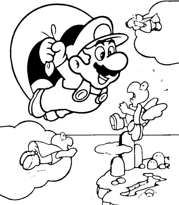 Mario coloring pages | color printing | coloring pages printable | coloring book pages | #5