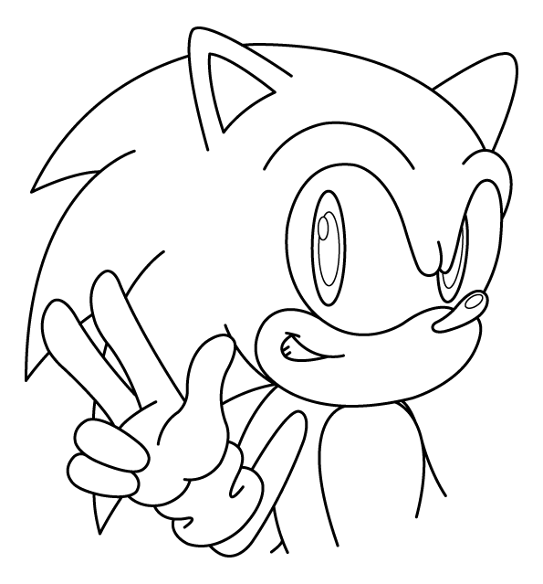  Sonic coloring pages | disney coloring pages for kids | color pages | coloring pages to print | kids coloring pages | #4