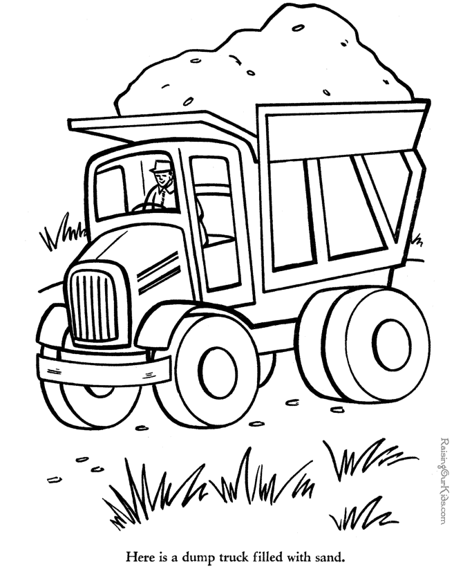 Truck coloring pages | color printing | coloring sheets | #21