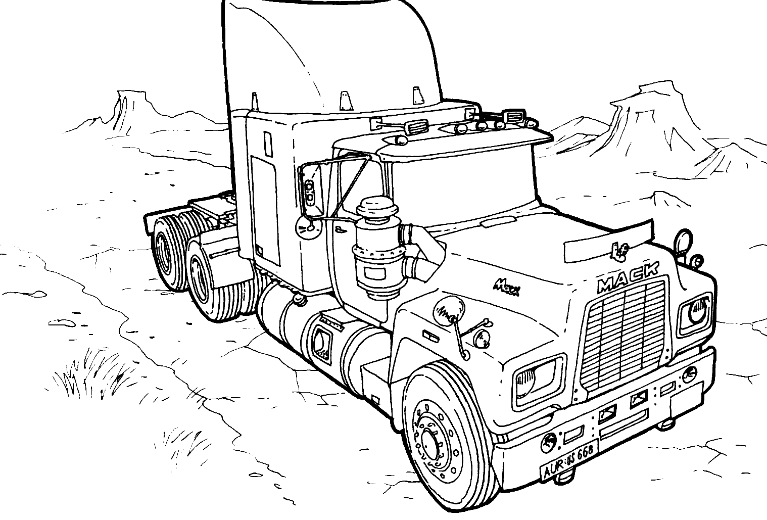 Truck coloring pages | color printing | coloring sheets | #33
