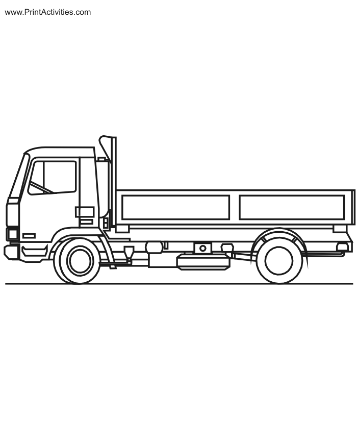 Truck coloring pages | color printing | coloring sheets | #46