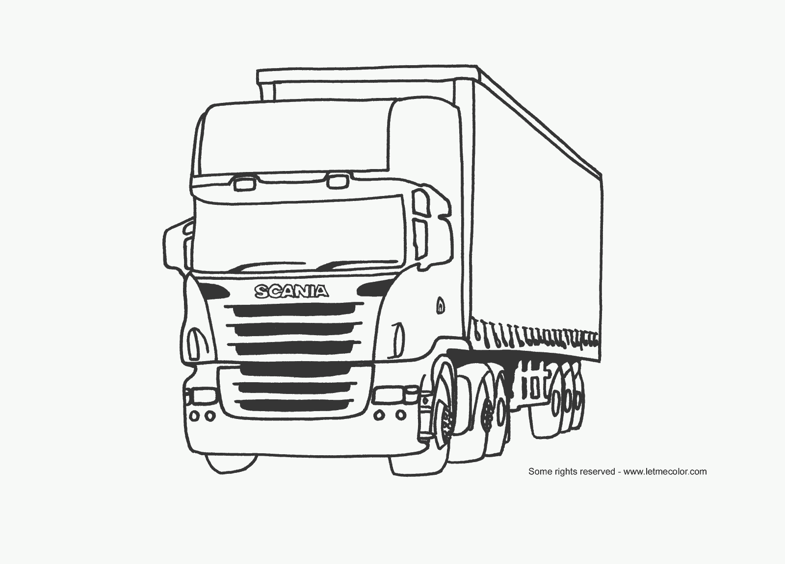 Truck coloring pages | color printing | coloring sheets | #47