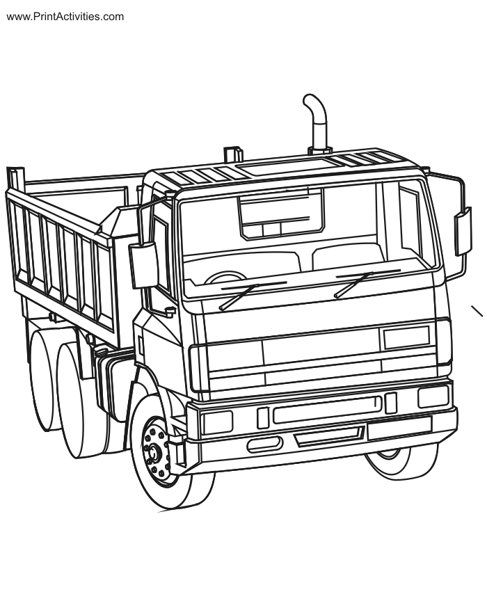 Truck coloring pages | color printing | coloring sheets | #55