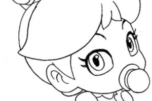 Baby Princess Peach with Mario coloring pages | Mario Bros games | Mario Bros coloring pages | color online
