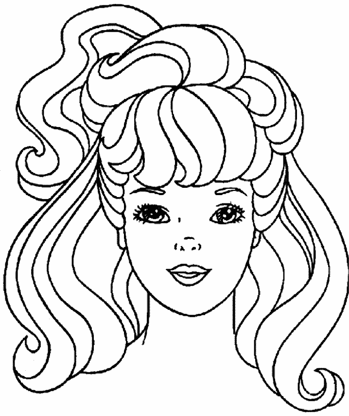Barbie Hair coloring pages | Hairstyles | Haircuts