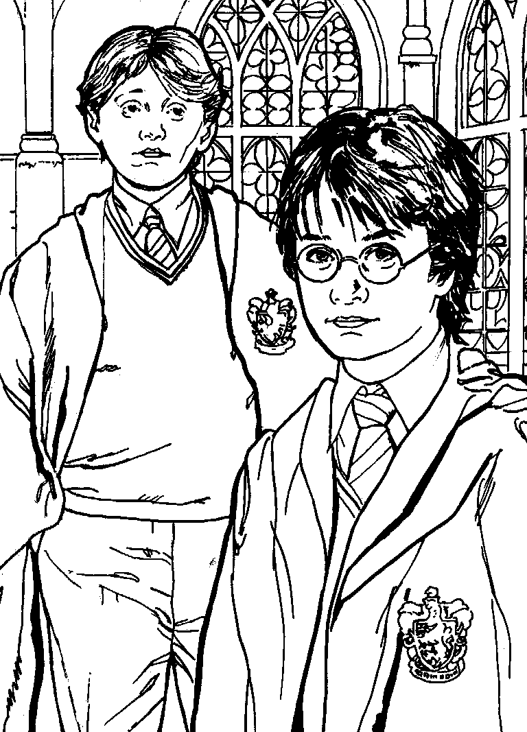 Best friend of Harry Potter coloring pages | color online