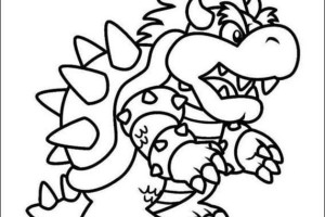 Big Dragon Mario coloring pages | Mario Bros games | Mario Bros coloring pages | color online