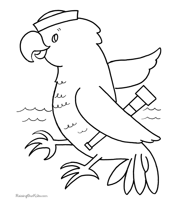 Bird Preschool coloring pages