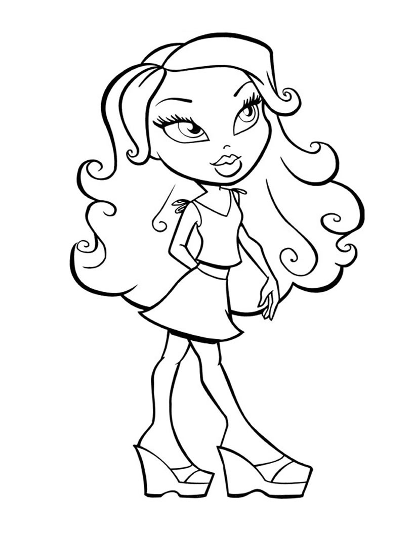  Bratz Hair coloring pages | Hairstyles | Haircuts