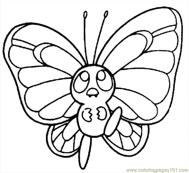 Butterfly coloring pages | Butterfly coloring pages for kids | #2