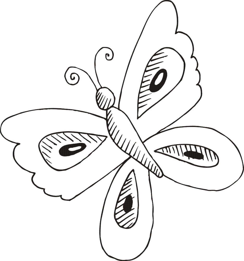 Butterfly coloring pages | Butterfly coloring pages for kids | #35