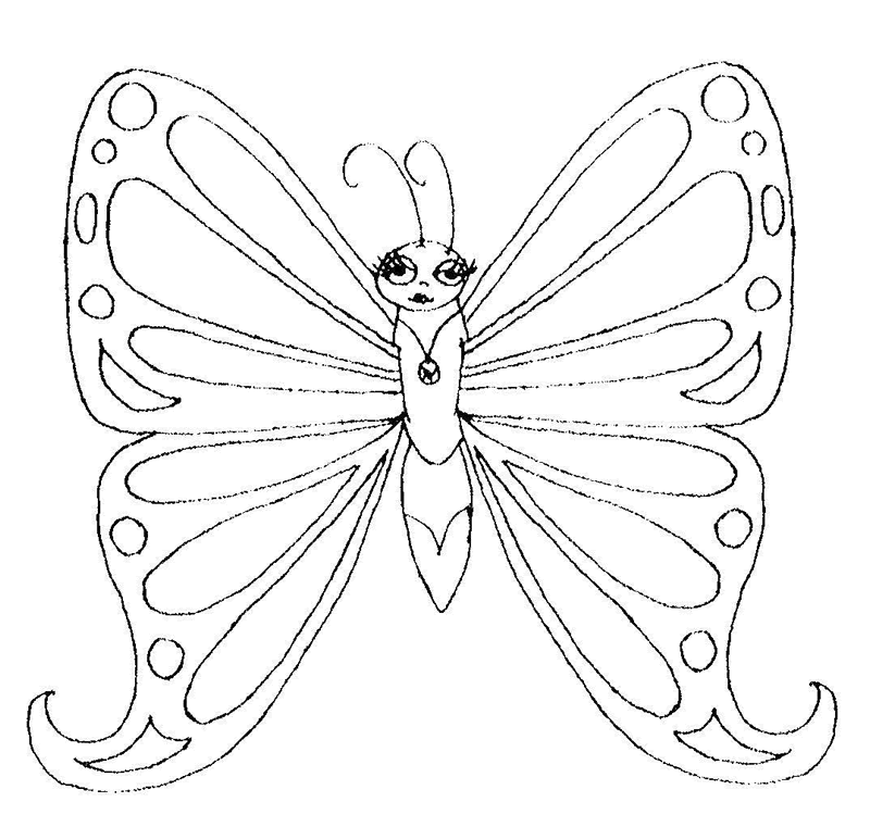 Butterfly coloring pages | Butterfly coloring pages for kids | #4