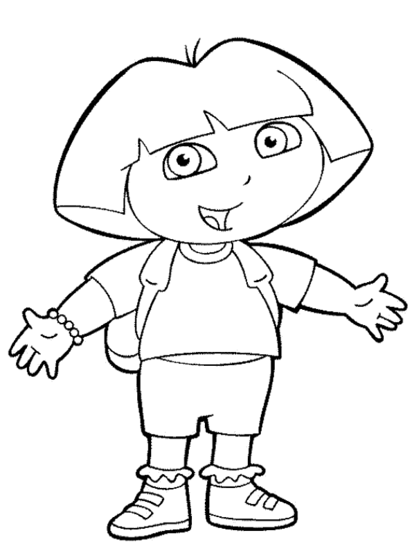 Dora Preschool coloring pages