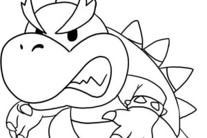 Dragon Mario coloring pages | Mario Bros games | Mario Bros coloring pages | color online