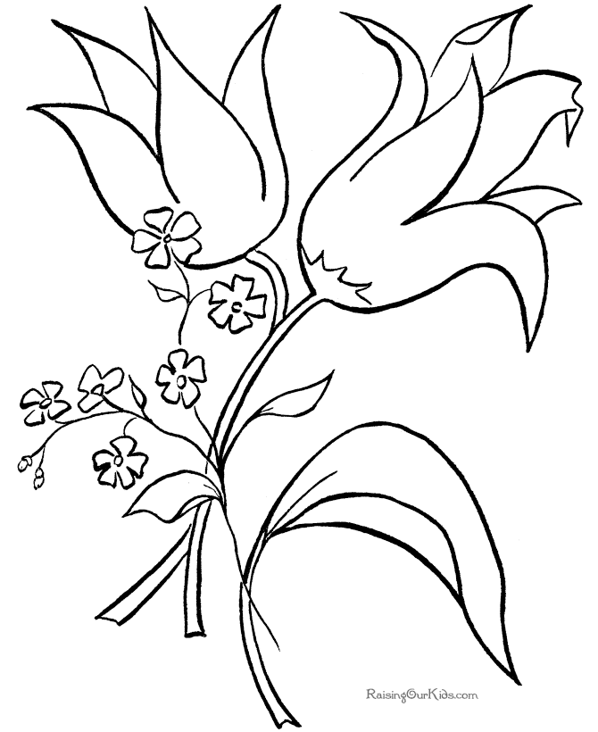  Flowers coloring pages | color printing | Flower | Coloring pages free | #22
