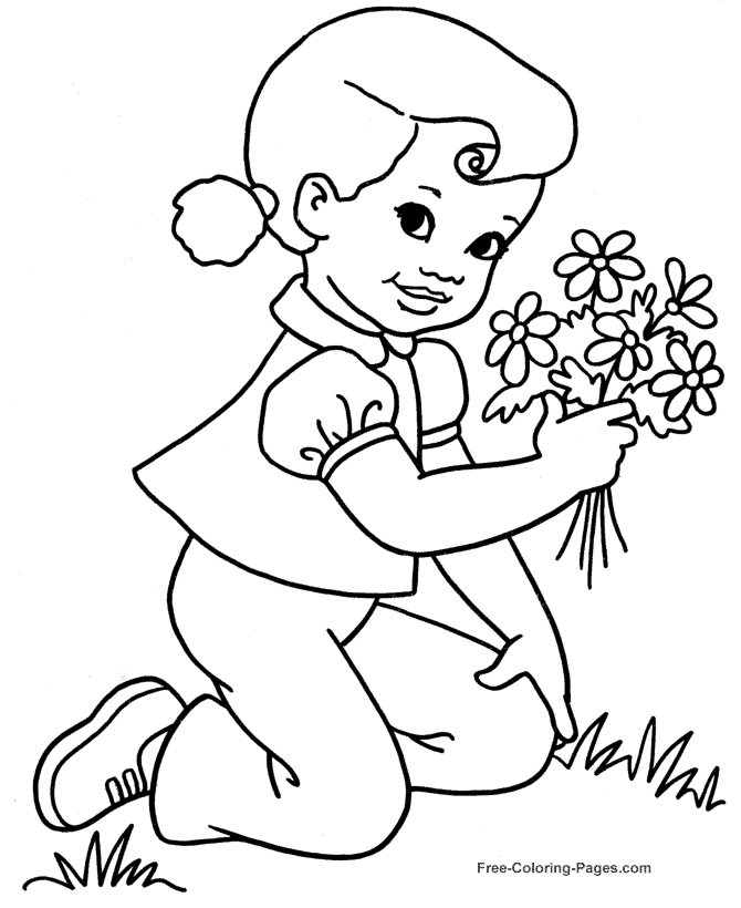 Flowers coloring pages | color printing | Flower | Coloring pages free | #29