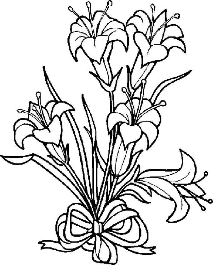  Flowers coloring pages | color printing | Flower | Coloring pages free | #38