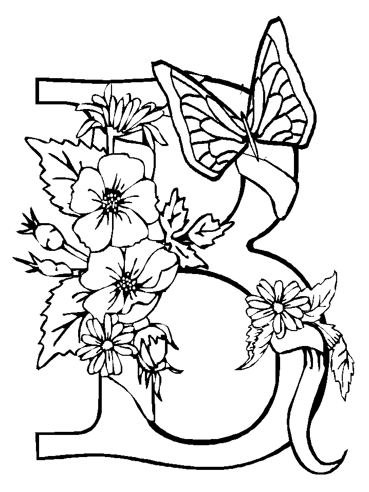 Flowers coloring pages | color printing | Flower | Coloring pages free | #39