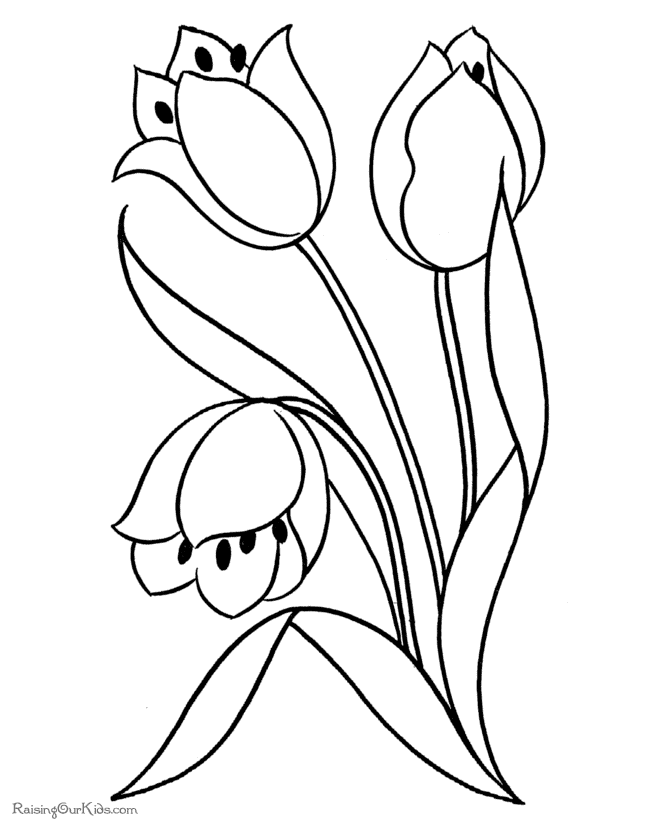  Flowers coloring pages | color printing | Flower | Coloring pages free | #41