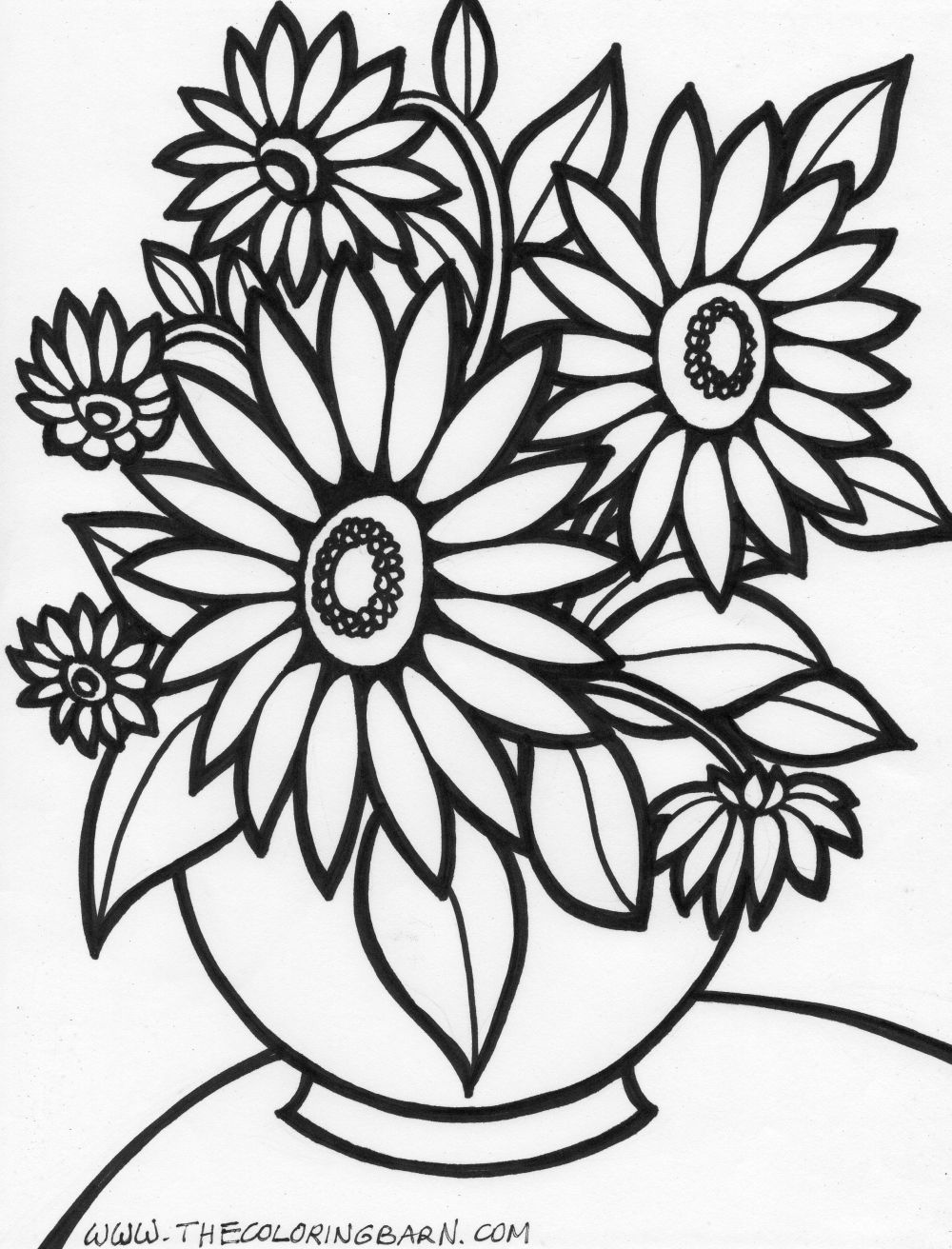  Flowers coloring pages | color printing | Flower | Coloring pages free | #44