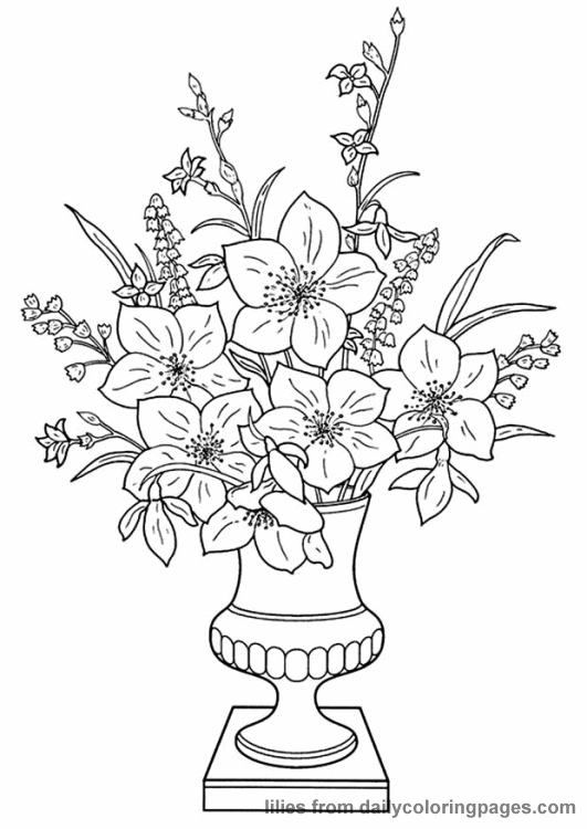  Flowers coloring pages | color printing | Flower | Coloring pages free | #49