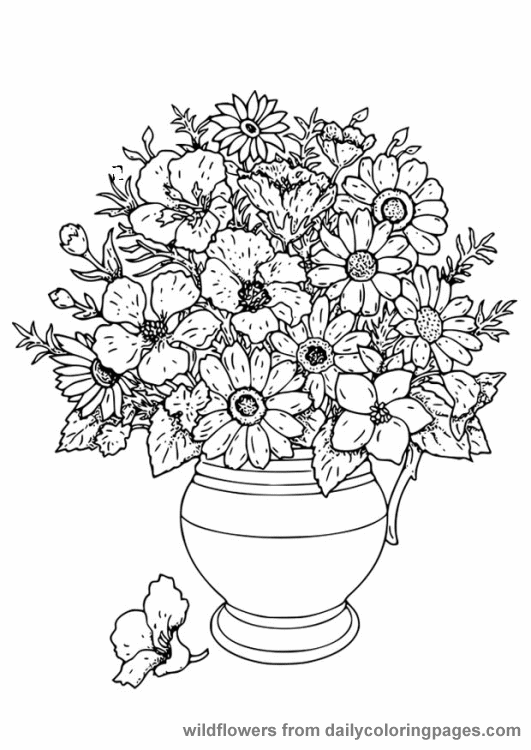  Flowers coloring pages | color printing | Flower | Coloring pages free | #51