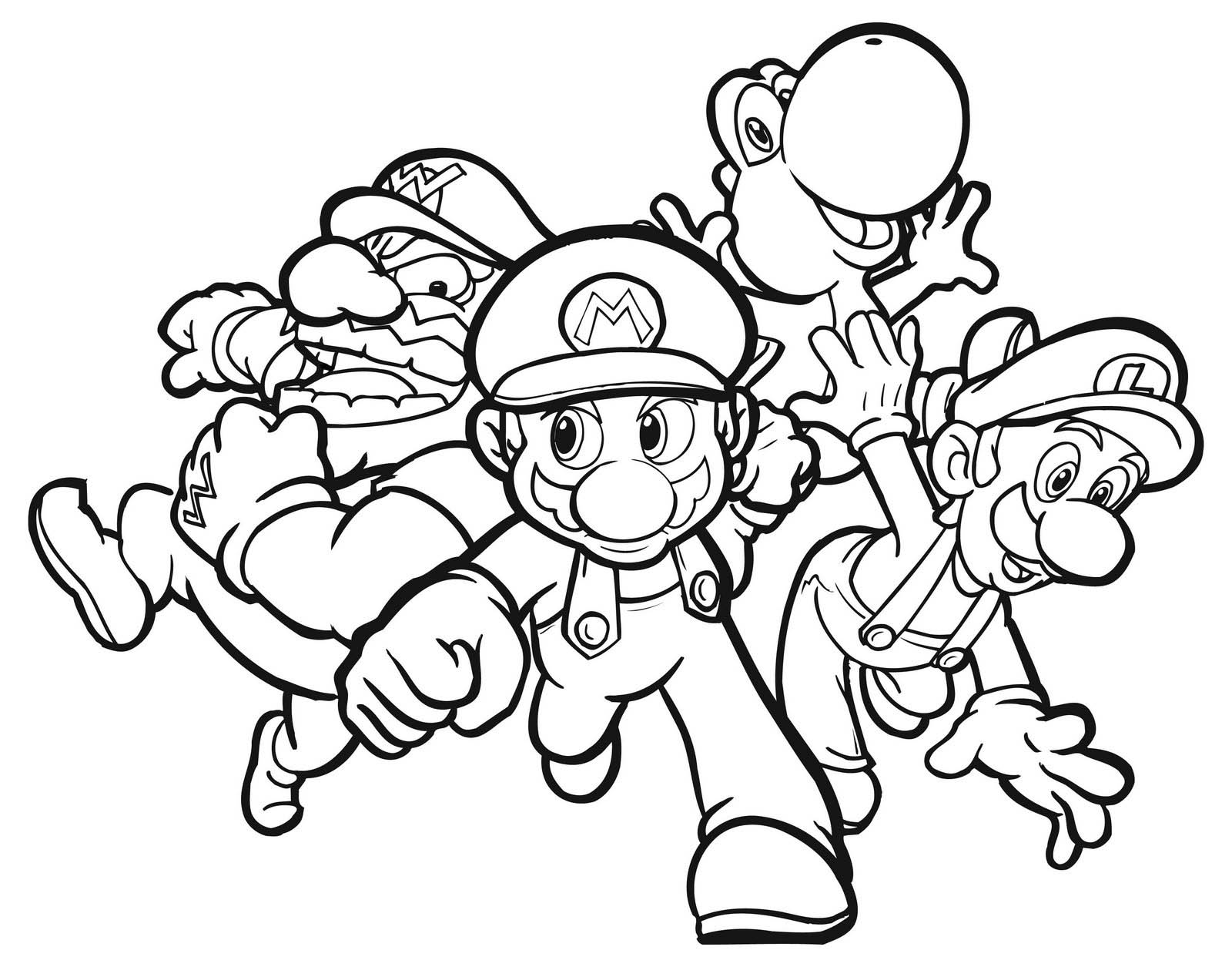  Group Mario coloring pages | Mario Bros games | Mario Bros coloring pages | color online