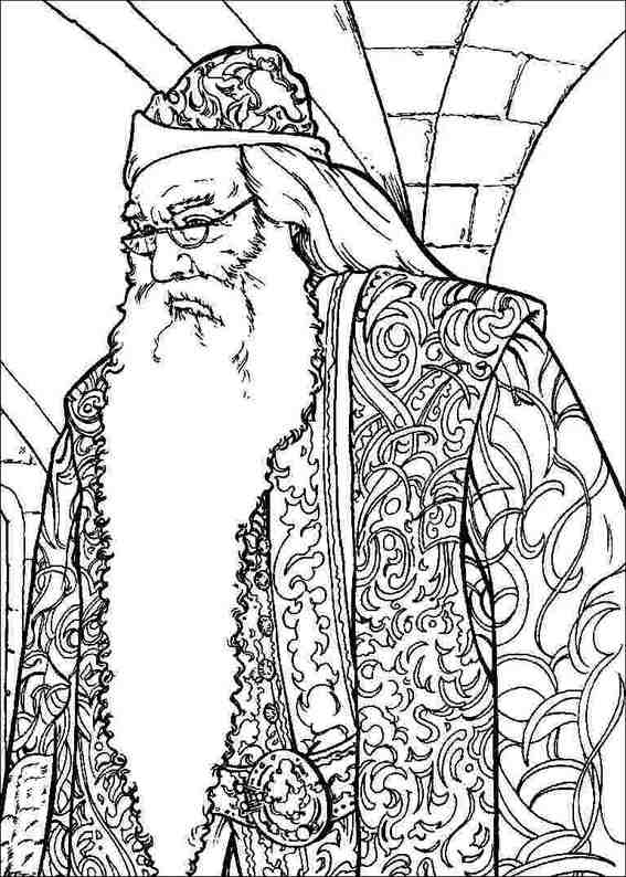  Old Master of Harry Potter coloring pages | color online