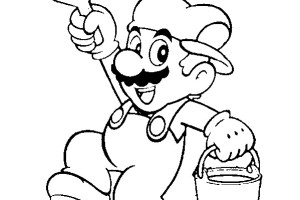 Painting Mario coloring pages | Mario Bros games | Mario Bros coloring pages | color online