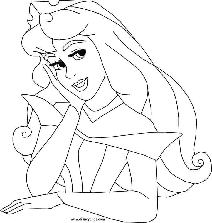 Princess Aurora FREE Disney coloring pages