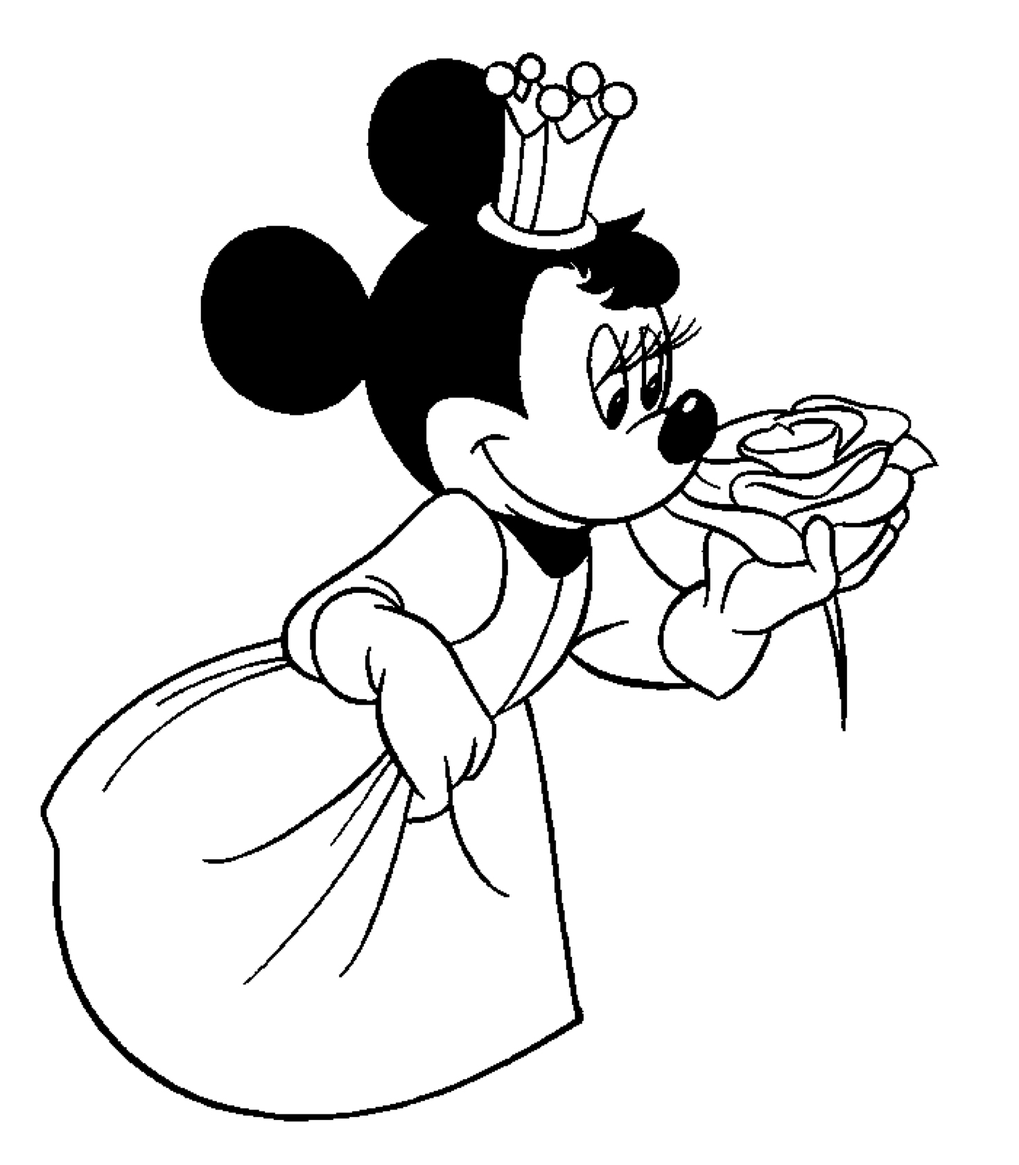  Princess Mouse FREE Disney coloring pages