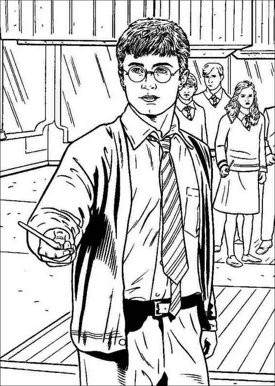  Protective Harry Potter coloring pages | color online