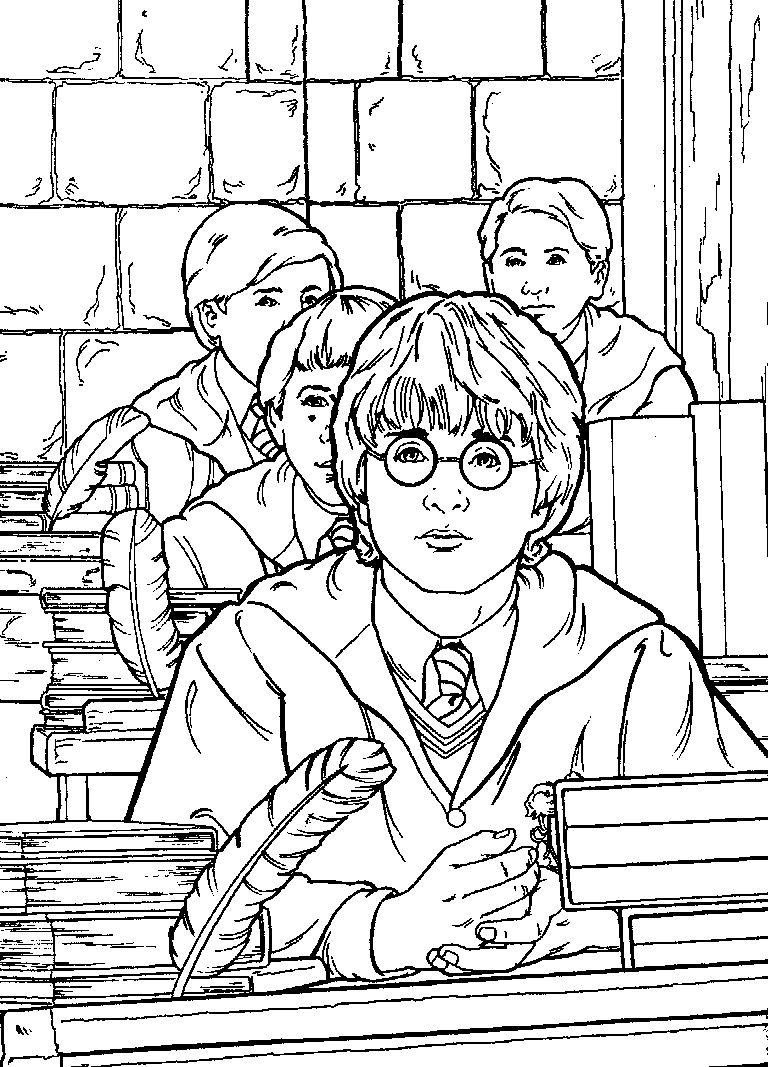 School Harry Potter coloring pages | color online